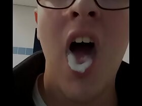 Swallowing cum from strangers