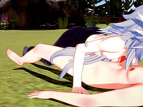 Genshin Impact Yaoi Razor blowjob and bareback by Diluc Japanese asian manga anime joke porn gay